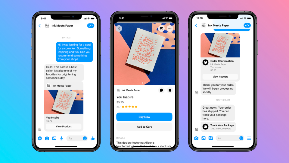 Facebook Shops — Messenger